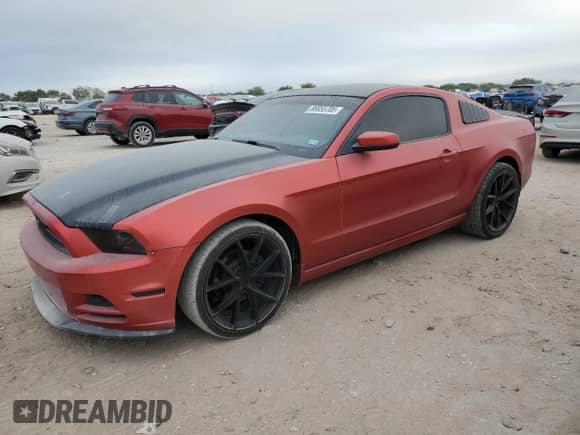 2014 Ford Mustang V6 with VIN 1ZVBP8AM7E5254414, listed as a Copart auction lot 86855705 with 176,883 mi miles and Salvage title. Bid and sale history available at DreamBid. Image 1.