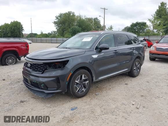 2021 Kia Sorento EX with VIN KNDRH4LG0M5019057, listed as a IAAI auction lot 43055674 with 83,265 mi miles and . Bid and sale history available at DreamBid. Image 2.