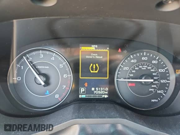 2017 Subaru Impreza Premium с VIN 4S3GTAD66H3744674, выставлен на аукционе Copart как лот 81888445 с пробегом 70 520 миль миль и Списание • Salvage title. История ставок и продаж доступна на DreamBid. Изображение 9.