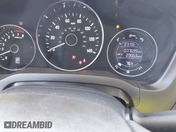 2020 Honda HR-V LX with VIN 3CZRU6H34LM718014, listed as a IAAI auction lot 43014610 with 77,699 mi miles and . Bid and sale history available at DreamBid. Image 7.