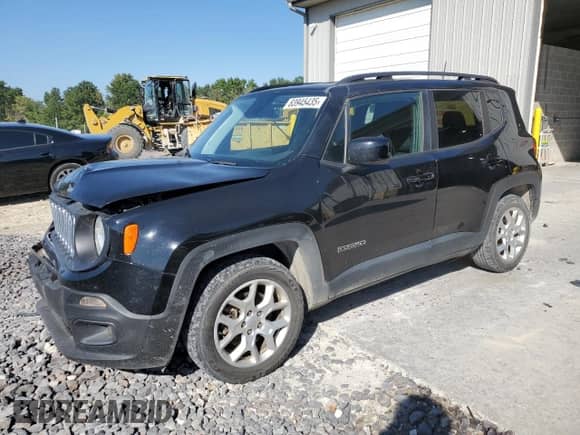 2018 Jeep Renegade Latitude with VIN ZACCJABB1JPH46788, listed as a Copart auction lot 83945435 with 90,828 mi miles and Salvage title. Bid and sale history available at DreamBid. Image 1.