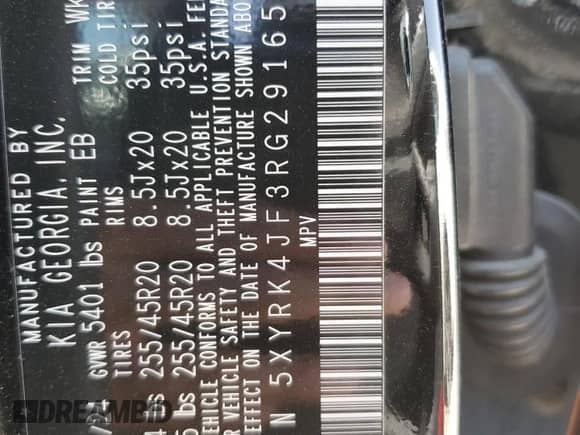 2024 Kia Sorento SX z VIN 5XYRK4JF3RG291659, wystawiony jako Copart lot #61659945 z przebiegiem 15 761 mil mil oraz Szkoda całkowita • Salvage title. Historia ofert i sprzedaży dostępna na DreamBid. Obrazek 12.