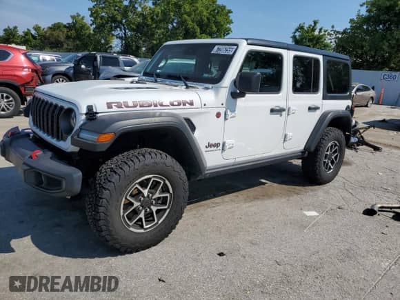 2024 Jeep Wrangler Rubicon with VIN 1C4PJXFG0RW337593, listed as a Copart auction lot 67206255 with 26,919 mi miles and Clean title. Bid and sale history available at DreamBid. Image 1.