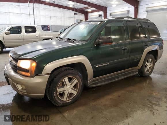 2002 Chevrolet TrailBlazer LT with VIN 1GNDT13S422400492, listed as a Copart auction lot 82228935 with 275,287 mi miles and Salvage title. Bid and sale history available at DreamBid. Image 1.
