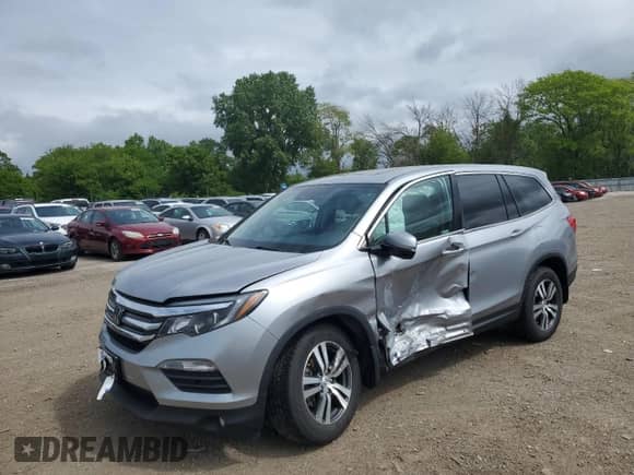 2018 Honda Pilot EX-L z VIN 5FNYF6H63JB022574, wystawiony jako Copart lot #58185165 z przebiegiem 76 073 mil mil oraz Szkoda całkowita • Salvage title. Historia ofert i sprzedaży dostępna na DreamBid. Obrazek 1.