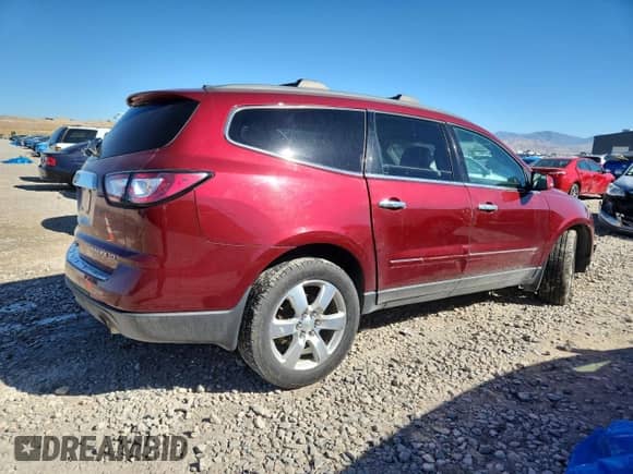 2016 Chevrolet Traverse LTZ z VIN 1GNKVJKD9GJ213704, wystawiony jako Copart lot #84606845 z przebiegiem 142 163 mil mil oraz Szkoda całkowita • Salvage title. Historia ofert i sprzedaży dostępna na DreamBid. Obrazek 3.