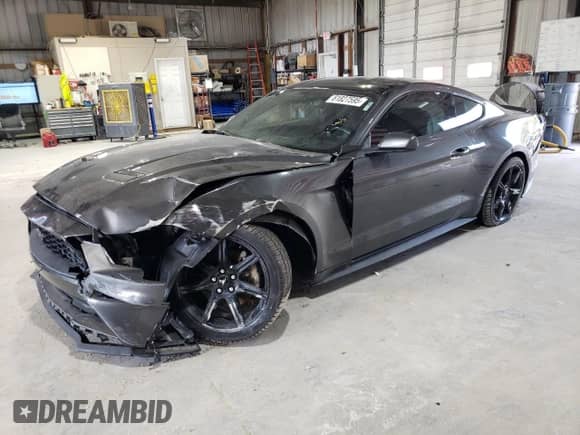2018 Ford Mustang EcoBoost with VIN 1FA6P8TH8J5128938, listed as a Copart auction lot 81827595 with 53,929 mi miles and Salvage title. Bid and sale history available at DreamBid. Image 1.