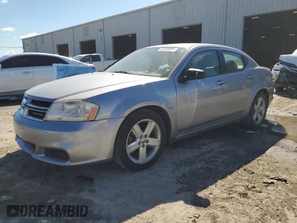 2013 Dodge Avenger SE with VIN 1C3CDZAB5DN535988, listed as a Copart auction lot 82389325 with 172,205 mi miles and Salvage title. Bid and sale history available at DreamBid. Image 1.