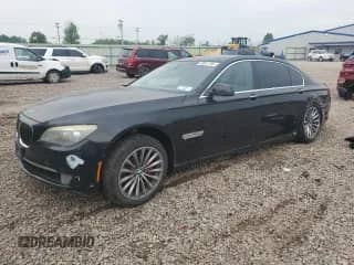 2011 BMW 7 Series 740Li with VIN WBAKB4C55BC574335, listed as a Copart auction lot 59947785 with 106,366 mi miles and Salvage title. Bid and sale history available at DreamBid. Image 1.