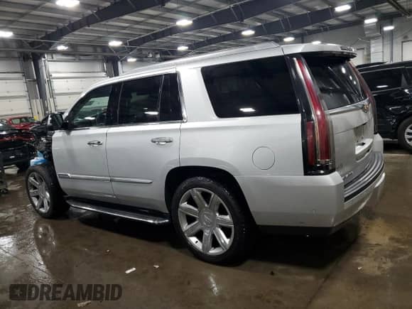 2018 Cadillac Escalade Luxury with VIN 1GYS4BKJ5JR260318, listed as a Copart auction lot 58726495 with 77,008 mi miles and Salvage title. Bid and sale history available at DreamBid. Image 2.