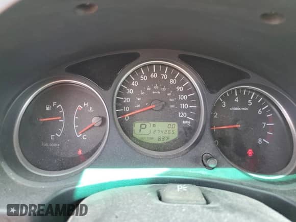 2007 Subaru Forester X with VIN JF1SG65667H703141, listed as a Copart auction lot 60455125 with 274,265 mi miles and Non repairable. Bid and sale history available at DreamBid. Image 9.