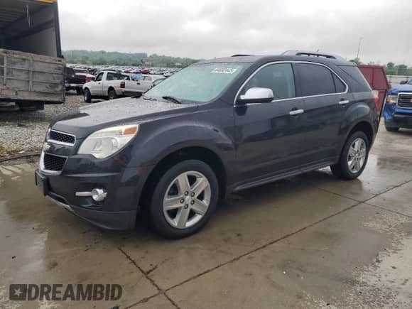 2015 Chevrolet Equinox LTZ with VIN 2GNFLHE38F6355945, listed as a Copart auction lot 64032445 with Not provided miles and Salvage title. Bid and sale history available at DreamBid. Image 1.