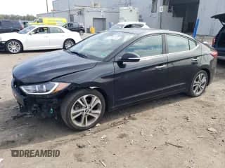 2017 Hyundai Elantra Limited with VIN KMHD84LF4HU164210, listed as a Copart auction lot 82108145 with 79,182 mi miles and Salvage title. Bid and sale history available at DreamBid. Image 1.