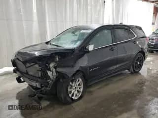 2021 Chevrolet Equinox LT with VIN 3GNAXUEVXML361442, listed as a Copart auction lot 80756455 with 38,483 mi miles and Salvage title. Bid and sale history available at DreamBid. Image 1.