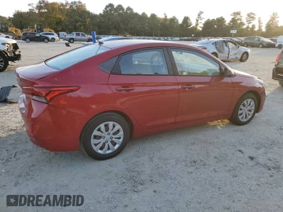 2018 Hyundai Accent SE with VIN 3KPC24A3XJE020398, listed as a Copart auction lot 87286235 with 57,866 mi miles and Salvage title. Bid and sale history available at DreamBid. Image 3.