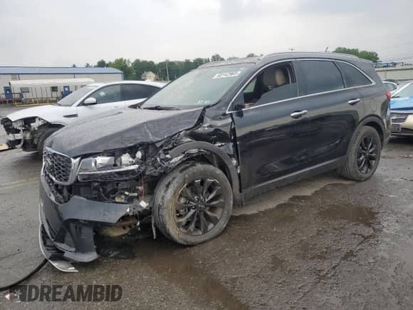 2020 Kia Sorento EX z VIN 5XYPH4A57LG710522, wystawiony jako Copart lot #60142965 z przebiegiem 94 776 mil mil oraz Szkoda całkowita • Salvage title. Historia ofert i sprzedaży dostępna na DreamBid. Obrazek 1.