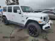 2021 Jeep Wrangler Unlimited Sahara High Altitude with VIN 1C4HJXEM2MW539162, listed as a Copart auction lot 81985614 with Not provided miles and Salvage title. Bid and sale history available at DreamBid. Image 4.