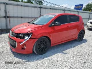 2017 Chevrolet Sonic Premier with VIN 1G1JF6SB2H4137362, listed as a Copart auction lot 62379195 with 116,096 mi miles and Salvage title. Bid and sale history available at DreamBid. Image 1.