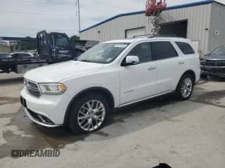 2015 Dodge Durango Citadel with VIN 1C4RDHEG8FC801170, listed as a Copart auction lot 62115155 with 220,647 mi miles and Salvage title. Bid and sale history available at DreamBid. Image 1.