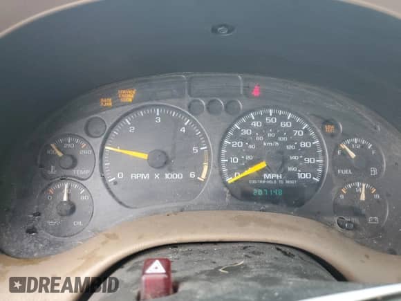 2001 Chevrolet Blazer LT with VIN 1GNCS13W312132549, listed as a Copart auction lot 90613665 with 207,148 mi miles and Salvage title. Bid and sale history available at DreamBid. Image 9.