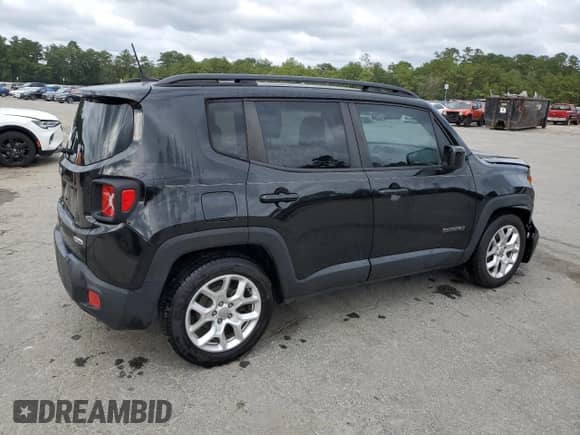 2018 Jeep Renegade Altitude with VIN ZACCJABB0JPJ51038, listed as a Copart auction lot 84776665 with 52,818 mi miles and Salvage title. Bid and sale history available at DreamBid. Image 3.