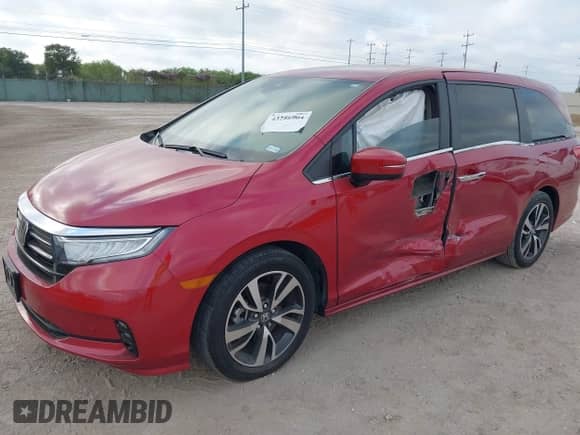 2024 Honda Odyssey Touring z VIN 5FNRL6H82RB040056, wystawiony jako IAAI lot #43286904 z przebiegiem 21 896 mil mil oraz . Historia ofert i sprzedaży dostępna na DreamBid. Obrazek 2.