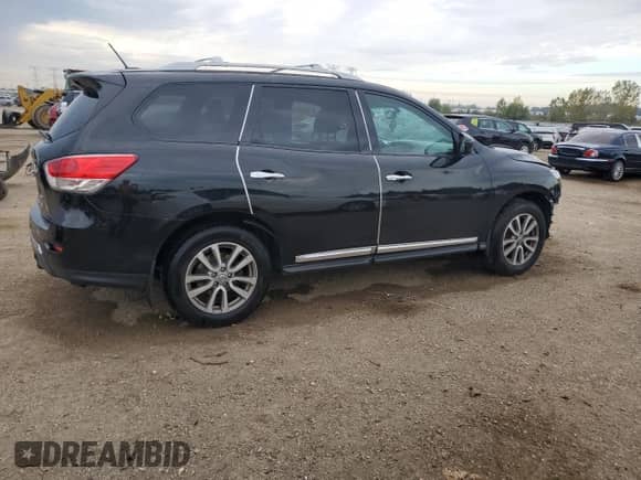 2016 Nissan Pathfinder Platinum with VIN 5N1AR2MM4GC643202, listed as a Copart auction lot 81482585 with 129,559 mi miles and Salvage title. Bid and sale history available at DreamBid. Image 3.