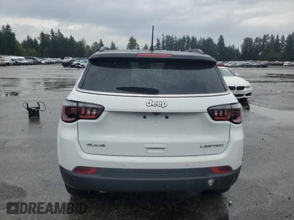 2025 Jeep Compass Limited с VIN 3C4NJDCN8ST621137, выставлен на аукционе Copart как лот 84600095 с пробегом 898 миль миль и Чистый • Clean title. История ставок и продаж доступна на DreamBid. Изображение 6.