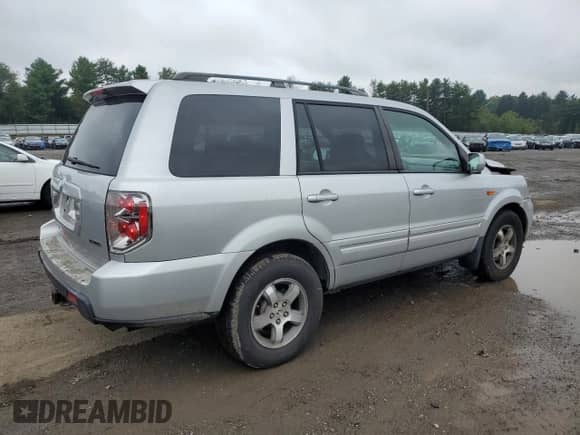 2006 Honda Pilot EX-L with VIN 2HKYF18706H543174, listed as a Copart auction lot 83982065 with 197,216 mi miles and Salvage title. Bid and sale history available at DreamBid. Image 3.