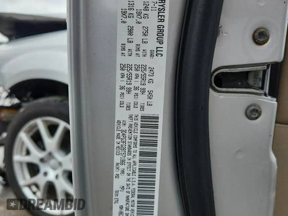 2011 Dodge Journey Crew with VIN 3D4PG3FG2BT571966, listed as a Copart auction lot 62812095 with 140,538 mi miles and Non repairable. Bid and sale history available at DreamBid. Image 13.