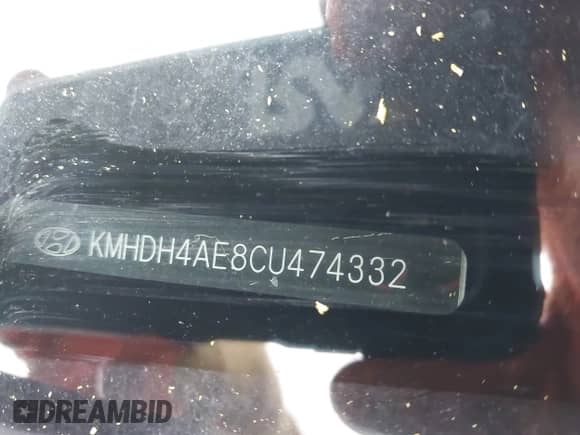 2012 Hyundai Elantra Limited с VIN KMHDH4AE8CU474332, выставлен на аукционе IAAI как лот 42195073 с пробегом 189 730 миль миль и . История ставок и продаж доступна на DreamBid. Изображение 11.