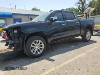2020 Chevrolet Silverado 1500 LTZ z VIN 1GCUYGED7LZ107531, wystawiony jako Copart lot #65821644 z przebiegiem 52 801 mil mil oraz Szkoda całkowita • Salvage title. Historia ofert i sprzedaży dostępna na DreamBid. Obrazek 1.