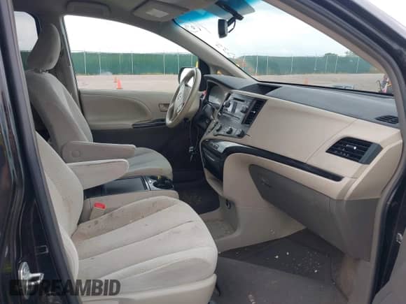 2012 Toyota Sienna LE AAS with VIN 5TDKK3DCXCS257757, listed as a IAAI auction lot 42850535 with 196,046 mi miles and . Bid and sale history available at DreamBid. Image 5.