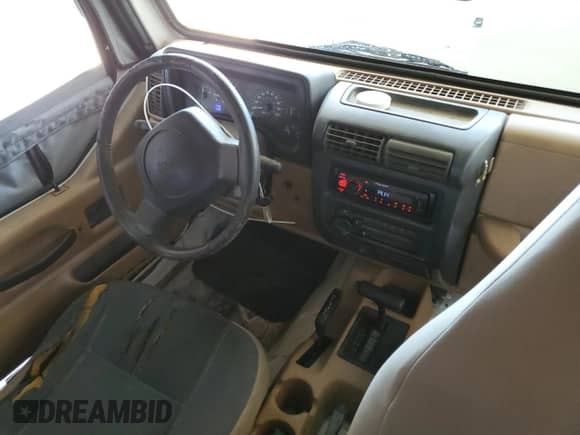 1997 Jeep Wrangler Sahara with VIN 1J4FY49S6VP523577, listed as a Copart auction lot 66736805 with 194,481 mi miles and Salvage title. Bid and sale history available at DreamBid. Image 8.