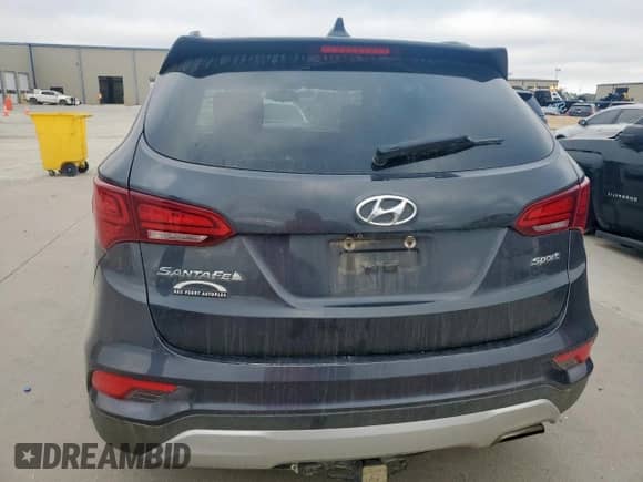 2018 Hyundai Santa Fe 2.4L with VIN 5XYZU3LB5JG507207, listed as a Copart auction lot 81623245 with 151,981 mi miles and Salvage title. Bid and sale history available at DreamBid. Image 6.