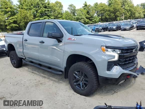 2024 Chevrolet Silverado 1500 LT Trail Boss with VIN 3GCUDFED8RG429528, listed as a Copart auction lot 65809865 with 8,406 mi miles and Salvage title. Bid and sale history available at DreamBid. Image 4.
