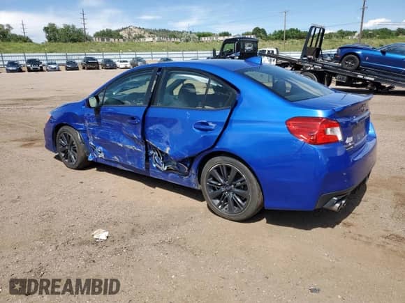 2021 Subaru WRX with VIN JF1VA1A60M9815253, listed as a Copart auction lot 64010605 with 61,865 mi miles and Salvage title. Bid and sale history available at DreamBid. Image 2.