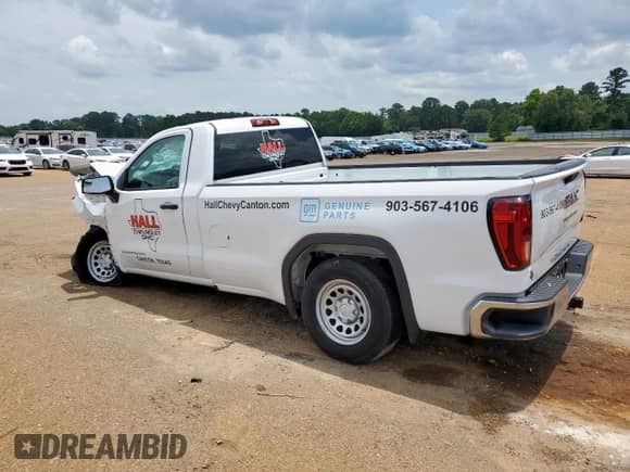 2024 GMC Sierra 1500 Pro with VIN 3GTNHAEK9RG441567, listed as a Copart auction lot 59519425 with Not provided miles and Salvage title. Bid and sale history available at DreamBid. Image 2.