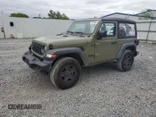 2025 Jeep Wrangler Sport with VIN 1C4PJXAGXSW515751, listed as a Copart auction lot 57670085 with 2,389 mi miles and Non repairable. Bid and sale history available at DreamBid. Image 1.