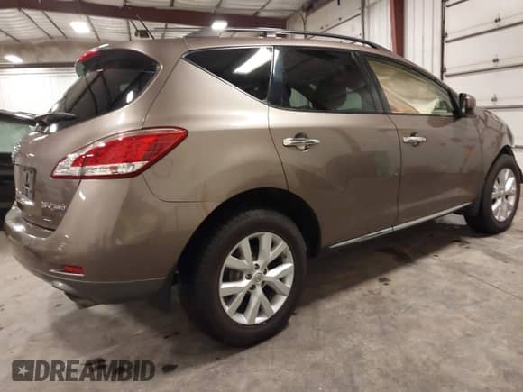 2012 Nissan Murano S with VIN JN8AZ1MW6CW236737, listed as a IAAI auction lot 42593907 with 117,000 mi miles and . Bid and sale history available at DreamBid. Image 4.