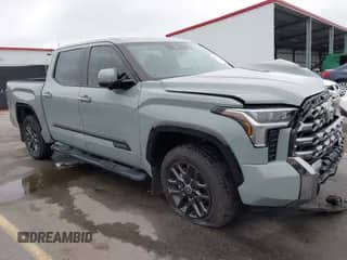 2024 Toyota Tundra Platinum with VIN 5TFNA5DB4RX182558, listed as a IAAI auction lot 43363749 with 21,696 mi miles and . Bid and sale history available at DreamBid. Image 1.