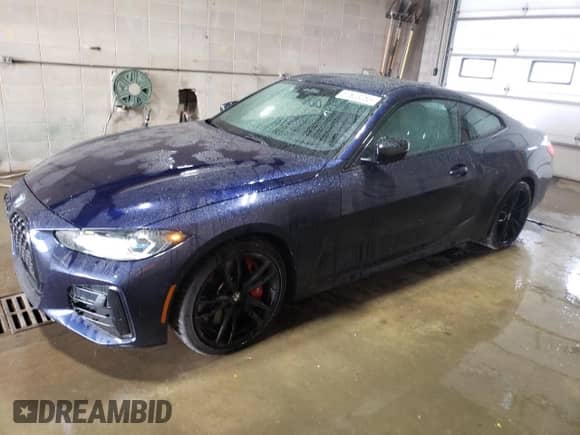 2024 BMW 4 Series M440i xDrive with VIN WBA13AR07RCN59736, listed as a Copart auction lot 67823265 with 30,813 mi miles and Salvage title. Bid and sale history available at DreamBid. Image 1.
