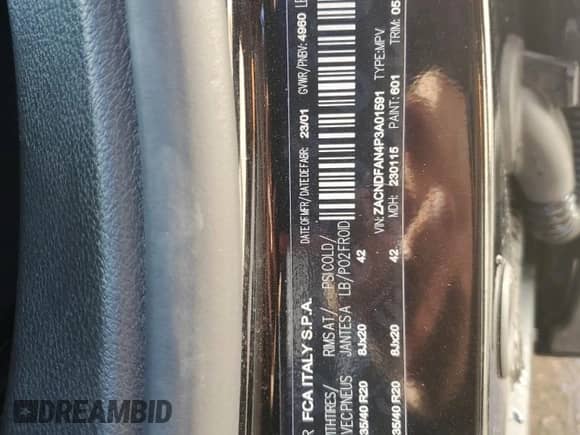 2023 Dodge Hornet GT с VIN ZACNDFAN4P3A01591, выставлен на аукционе Copart как лот 71386755 с пробегом 94 580 миль миль и Чистый • Clean title. История ставок и продаж доступна на DreamBid. Изображение 13.