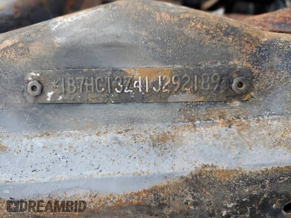 2001 Dodge 1500 with VIN 1B7HC13Z41J292189, listed as a Copart auction lot 77092524 with Not provided miles and Clean title. Bid and sale history available at DreamBid. Image 12.