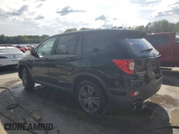 2021 Honda Passport EX-L with VIN 5FNYF7H52MB008733, listed as a Copart auction lot 70511625 with 75,441 mi miles and Salvage title. Bid and sale history available at DreamBid. Image 2.