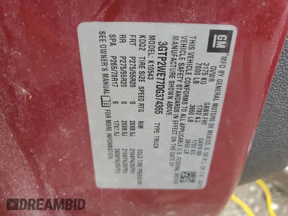 2013 GMC Sierra 1500 SLT с VIN 3GTP2WE77DG374365, выставлен на аукционе Copart как лот 61780645 с пробегом 30 432 миль миль и Списание • Salvage title. История ставок и продаж доступна на DreamBid. Изображение 12.