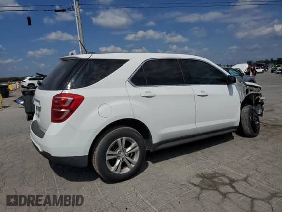2017 Chevrolet Equinox LS with VIN 2GNALBEK8H1539961, listed as a Copart auction lot 70951585 with 50,025 mi miles and Salvage title. Bid and sale history available at DreamBid. Image 3.