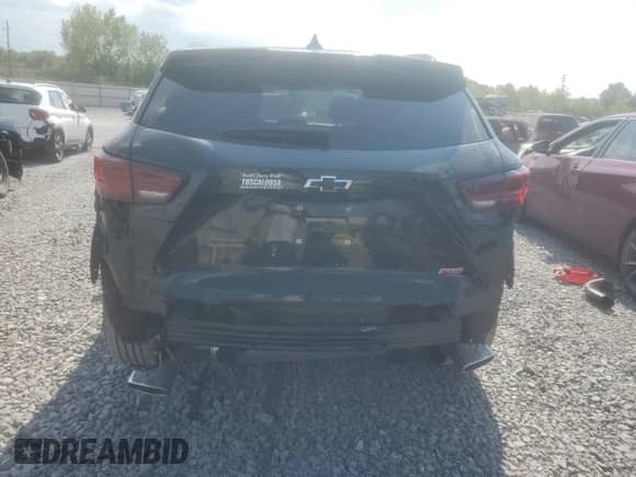 2024 Chevrolet Blazer RS with VIN 3GNKBERS9RS274136, listed as a Copart auction lot 69145325 with 22,018 mi miles and Salvage title. Bid and sale history available at DreamBid. Image 6.