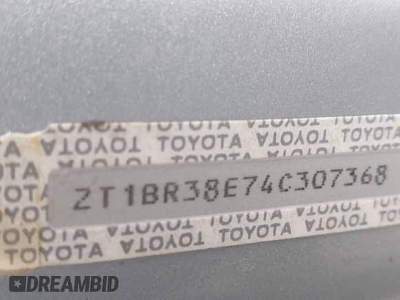 2004 Toyota Corolla LE с VIN 2T1BR38E74C307368, выставлен на аукционе IAAI как лот 43314523 с пробегом 228 070 миль миль и . История ставок и продаж доступна на DreamBid. Изображение 9.