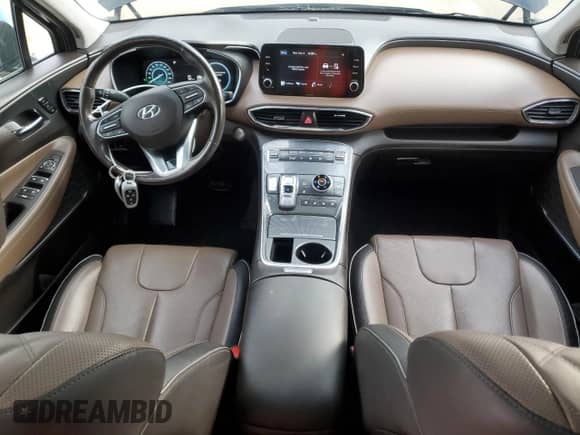 2021 Hyundai Santa Fe Limited with VIN KM8S5DA1XMU009419, listed as a Copart auction lot 85748255 with 91,680 mi miles and Clean title. Bid and sale history available at DreamBid. Image 8.